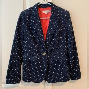 Boden Blazer - Navy Polka Dots